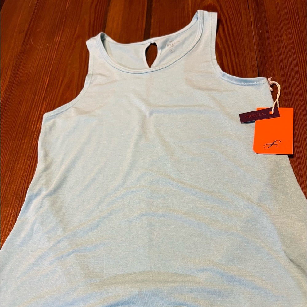 Freely Women’s Large Baby Blue Large Tank New With Tags!